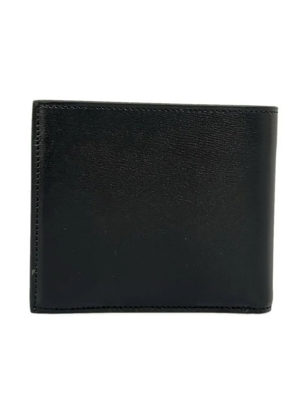 Saint Laurent Paris Bifold Wallet Black Gold Ysllogo Leather - Picture 2 of 12